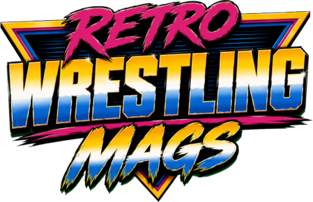 Wrestling-Fan mit einer Sammlung alter Magazine